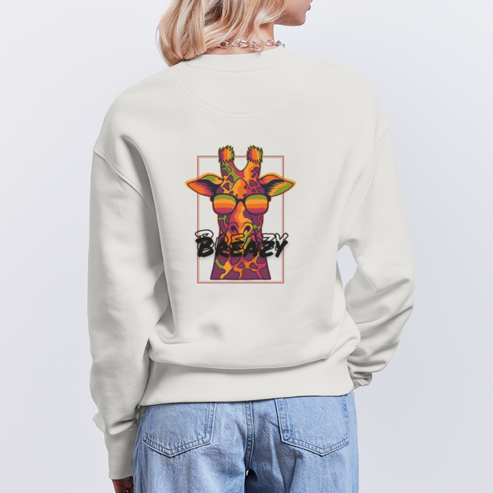 Unisex Oversize Giraffe Sweatshirt - OFF WHITE