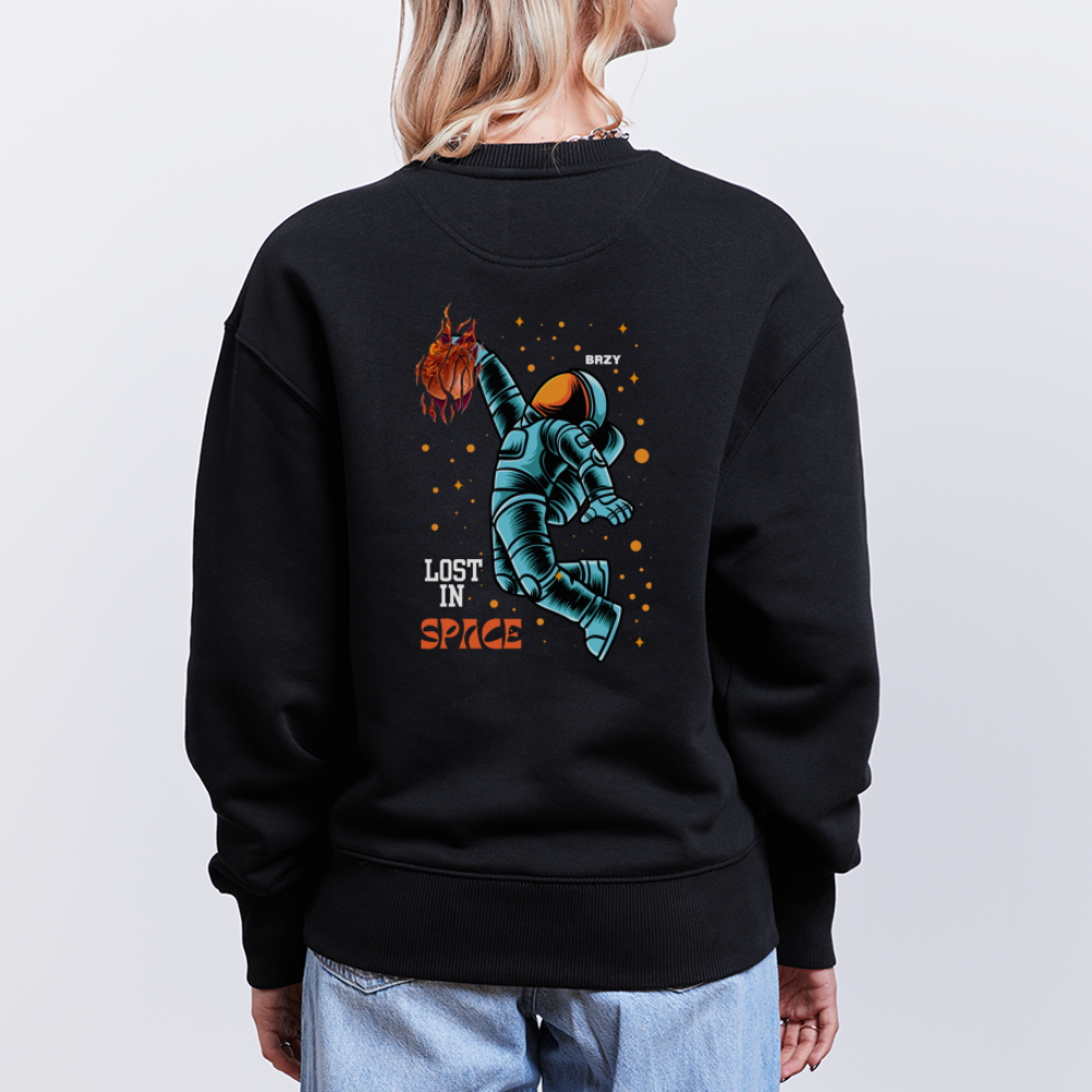 Unisex Oversize Basketball Sweatshirt - black